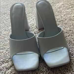 Forever 21 Baby Blue Mules